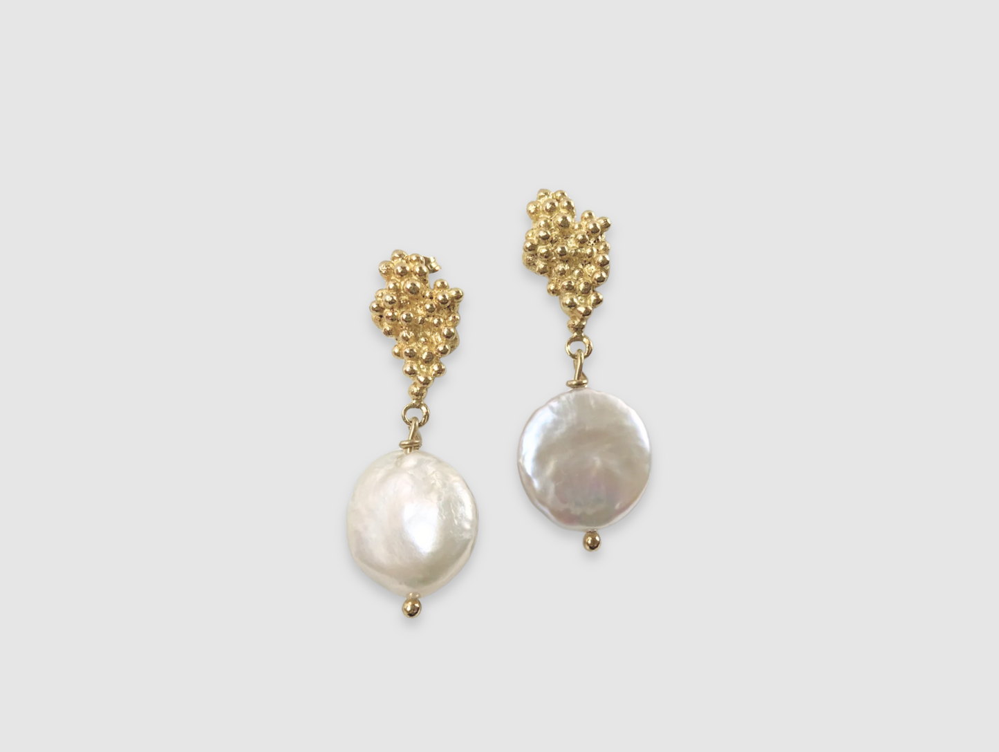 Barnacle and Pearl Earrings | 18K Gold Plated - MILLY MAUNDER