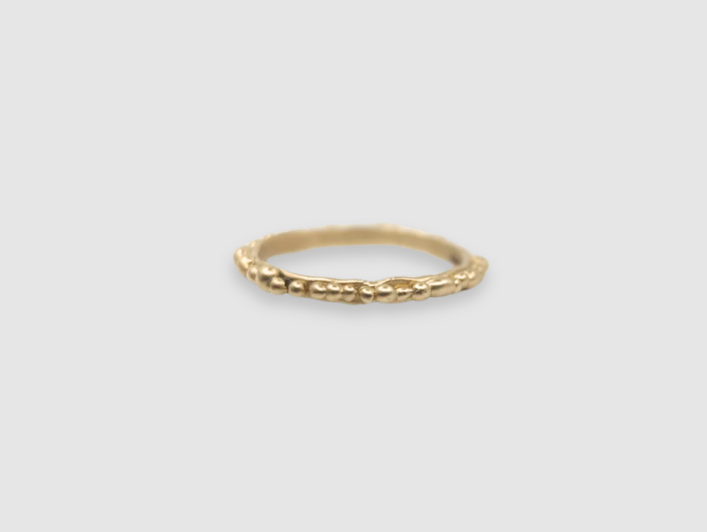 Beaded Wedding band | 9k Yellow Gold - MILLY MAUNDER
