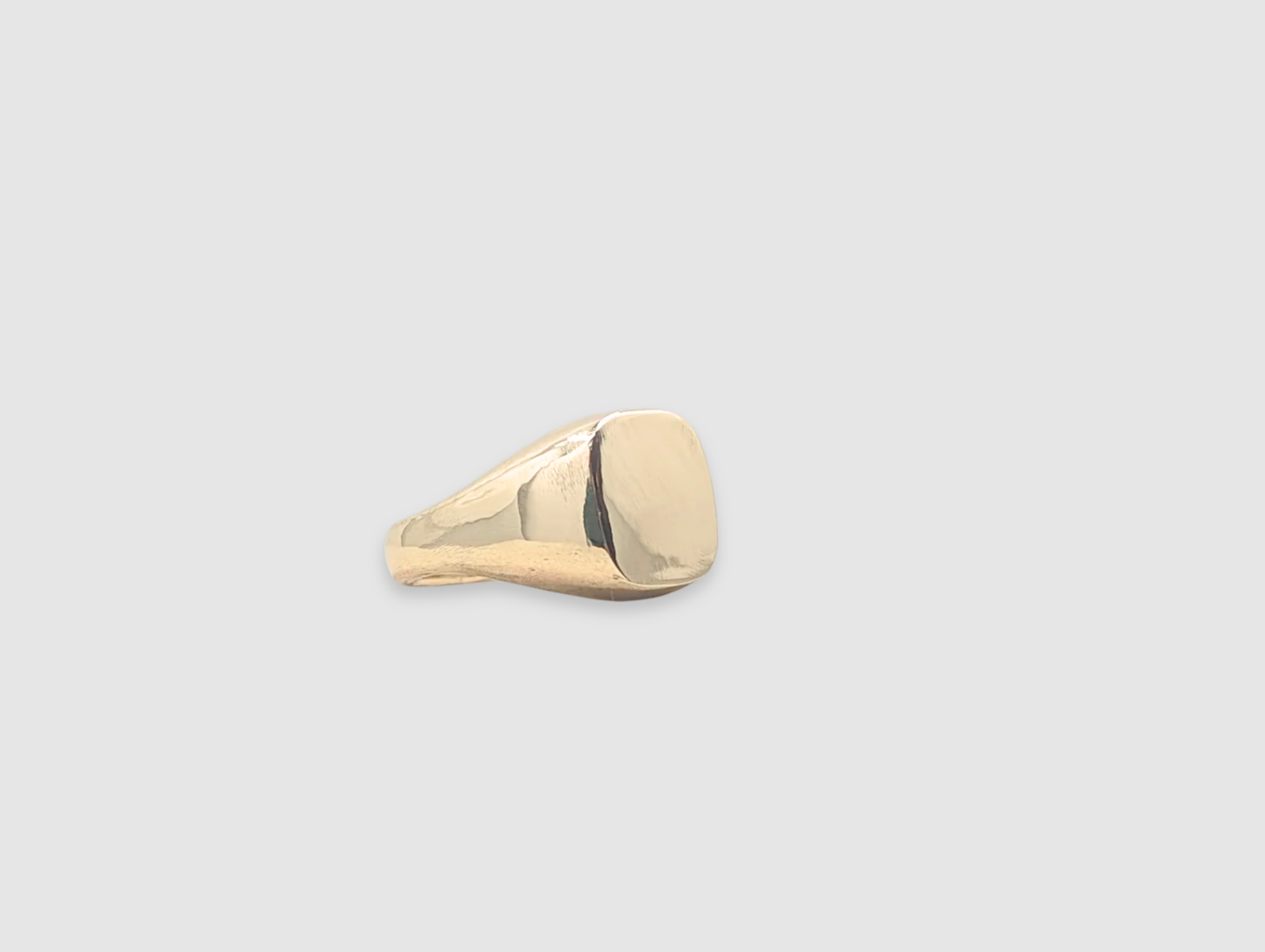 Cushion Style Signet ring | 9k Yellow Gold - MILLY MAUNDER