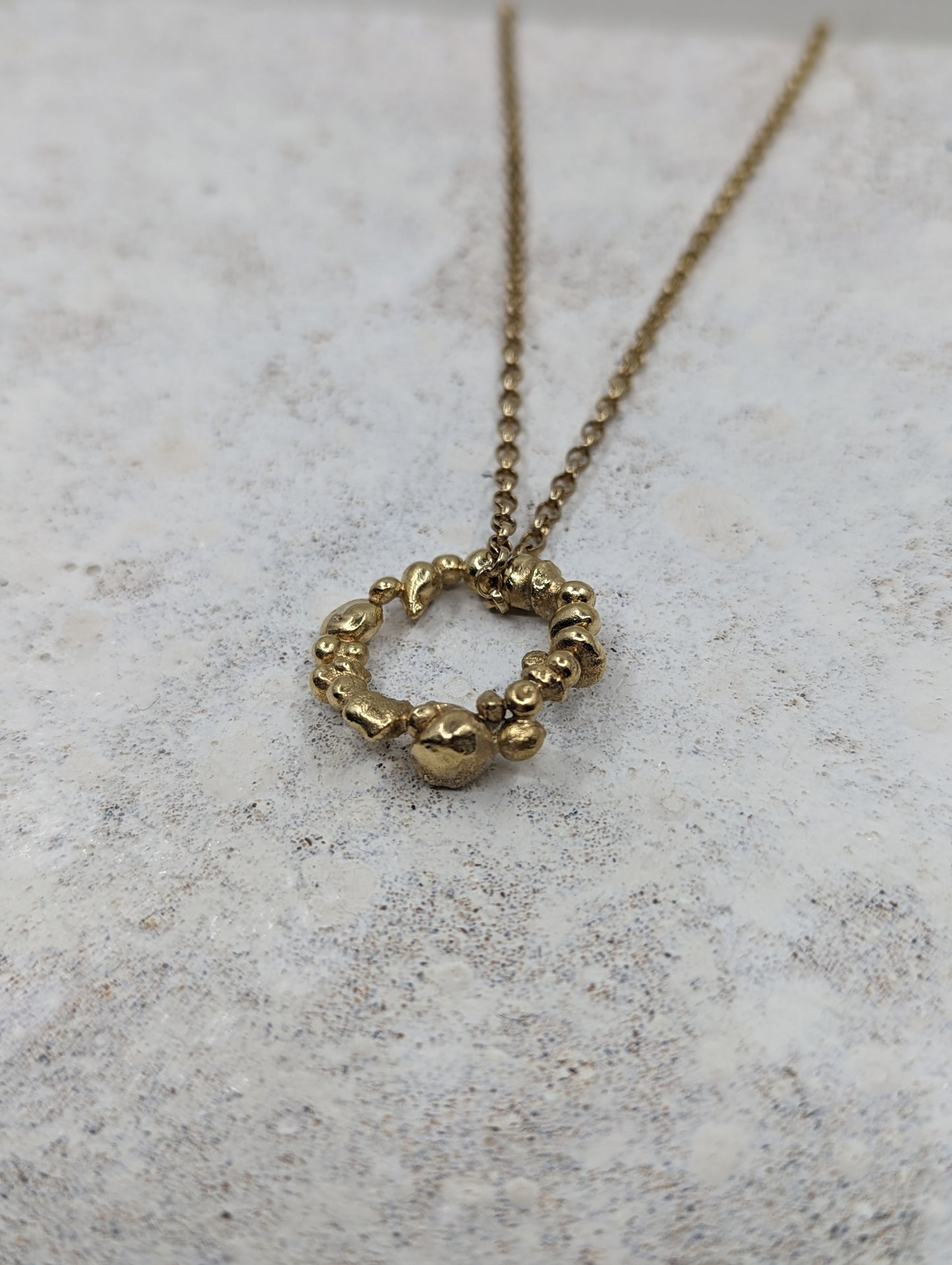 Molten Bubble pendant | Gold - MILLY MAUNDER