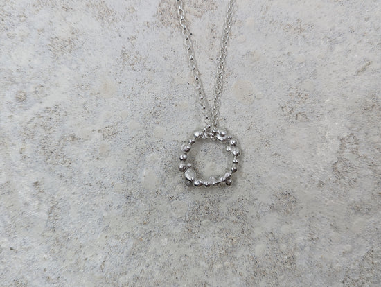 Molten Bubble pendant | Sterling Silver - MILLY MAUNDER