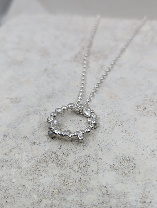Molten Bubble pendant | Sterling Silver - MILLY MAUNDER