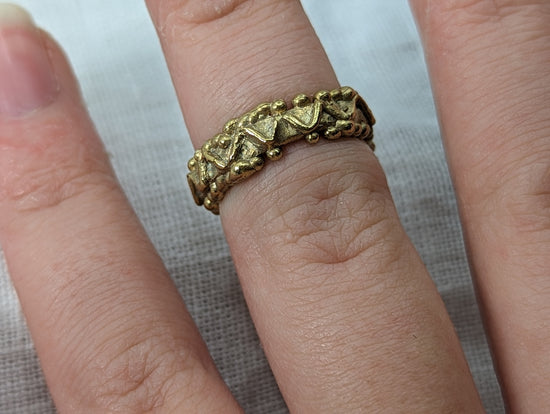 Zig Zag ring | Gold Plated