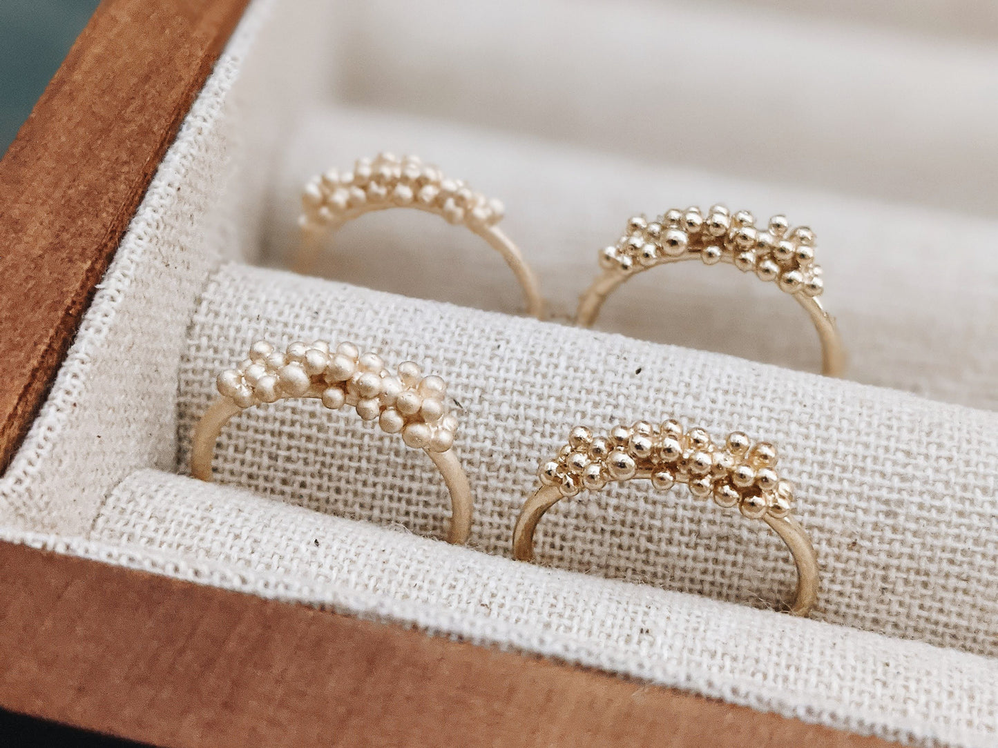 9k Yellow gold Bubble ring - Milly Maunder Designs