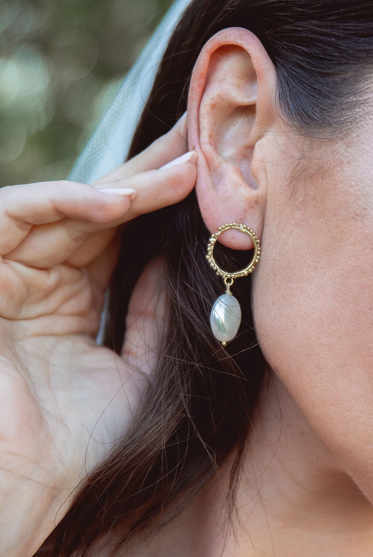 Halo and Pearl Earrings | Sterling Silver - MILLY MAUNDER