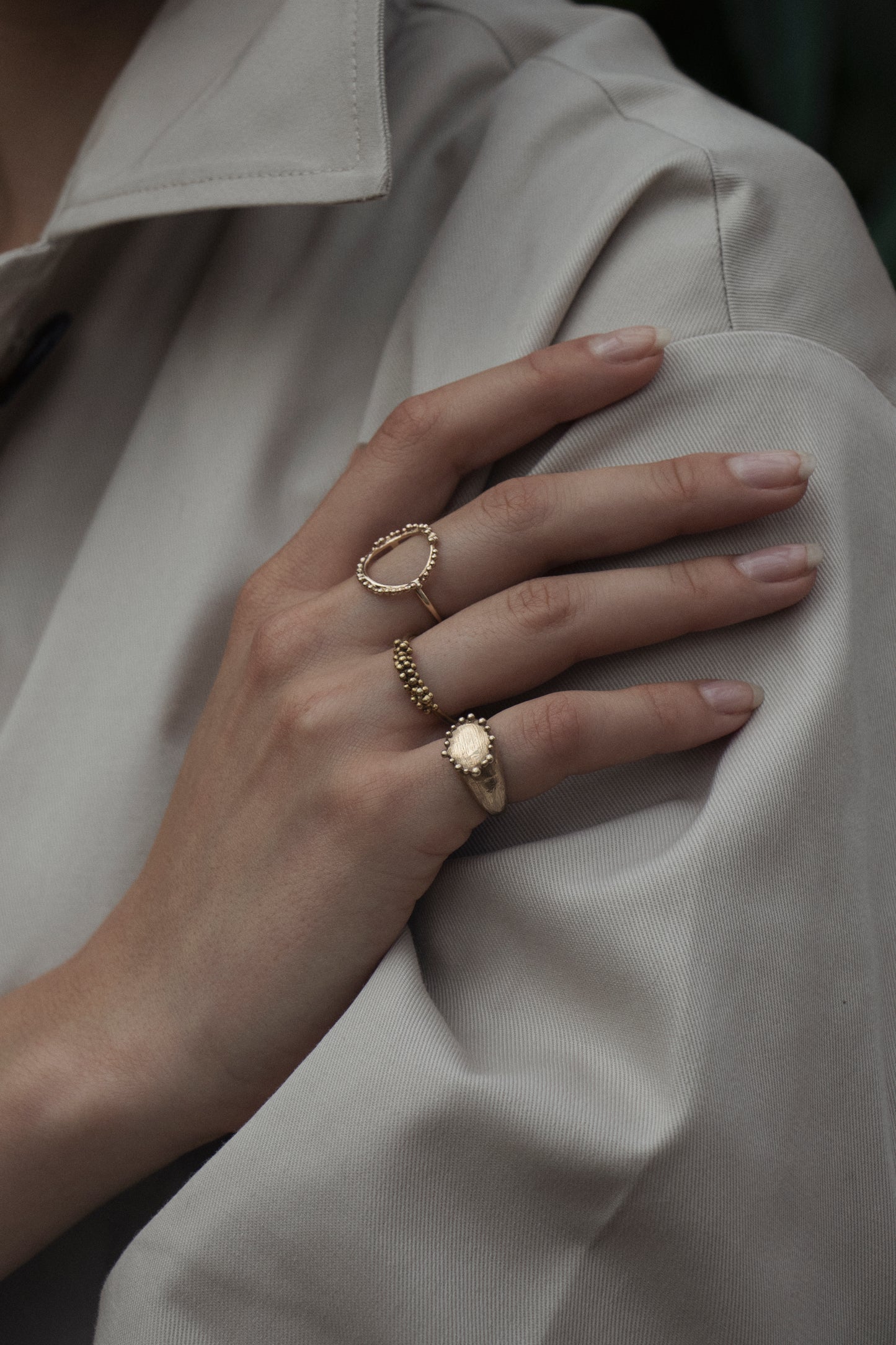 Halo Ring | 18ct Gold plated - Milly Maunder Designs