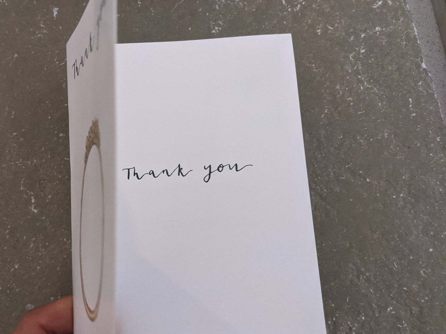 'Thank you' Card - Milly Maunder Designs