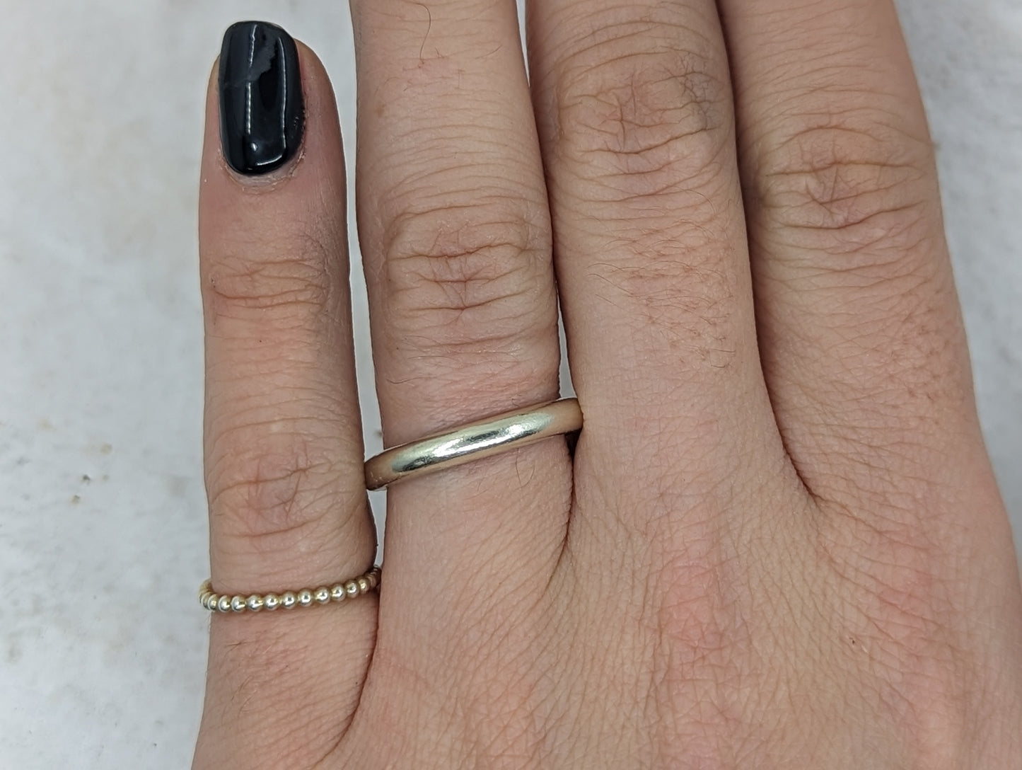 3.0 Smooth Heavy Wedding Band | 9k White gold - MILLY MAUNDER