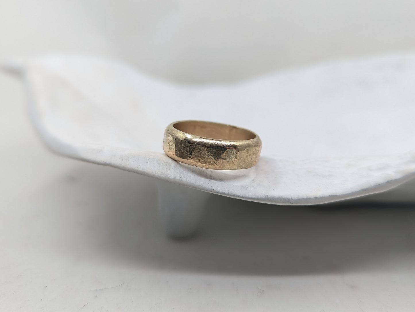 6.0 Forged Wedding Band | 9k Yellow Gold - MILLY MAUNDER
