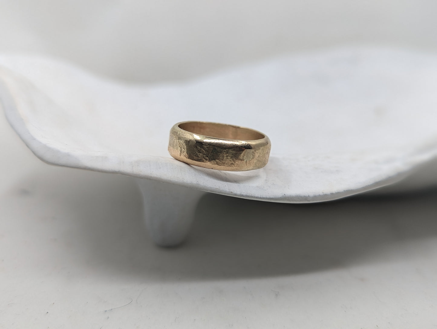 6.0 Forged Wedding Band | 9k Yellow Gold - MILLY MAUNDER