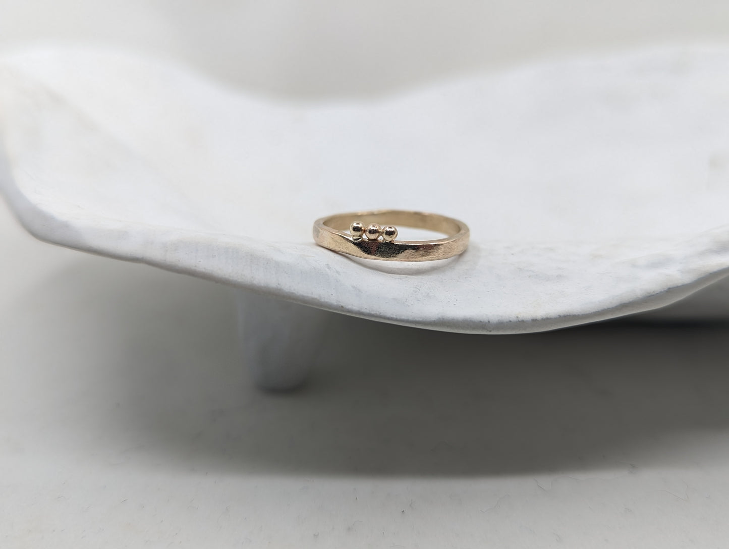 2.3 Trio Forged Wedding Band | 9k yellow gold - MILLY MAUNDER