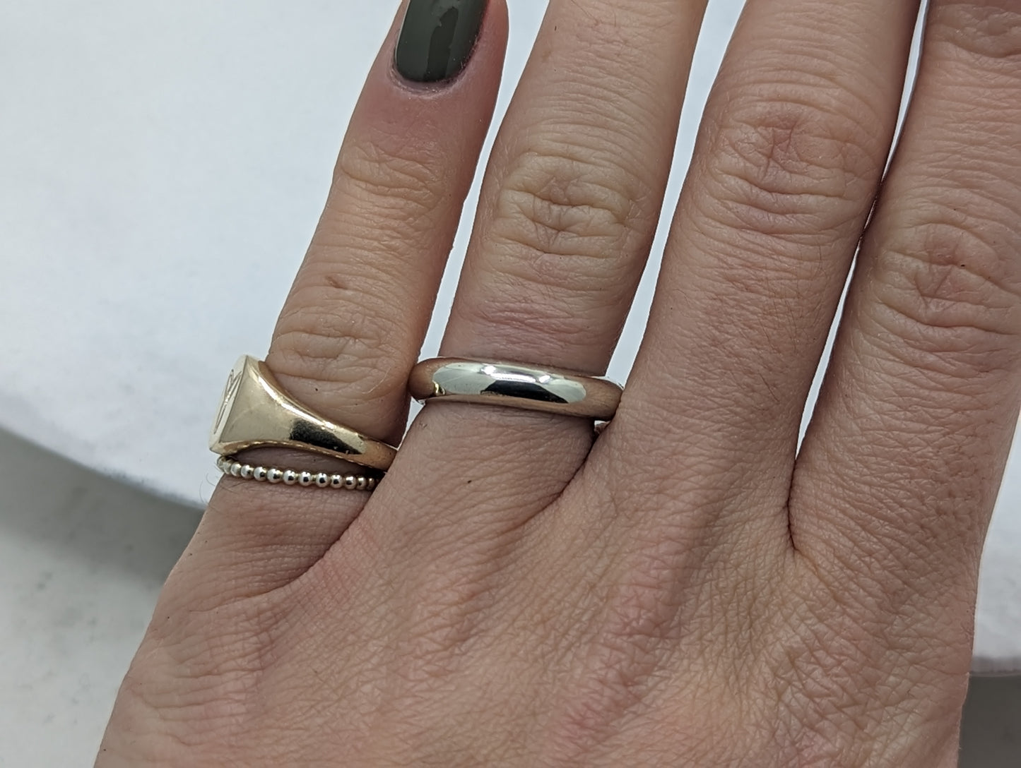 4.0 Smooth Heavy Wedding Band | 9k White gold - MILLY MAUNDER