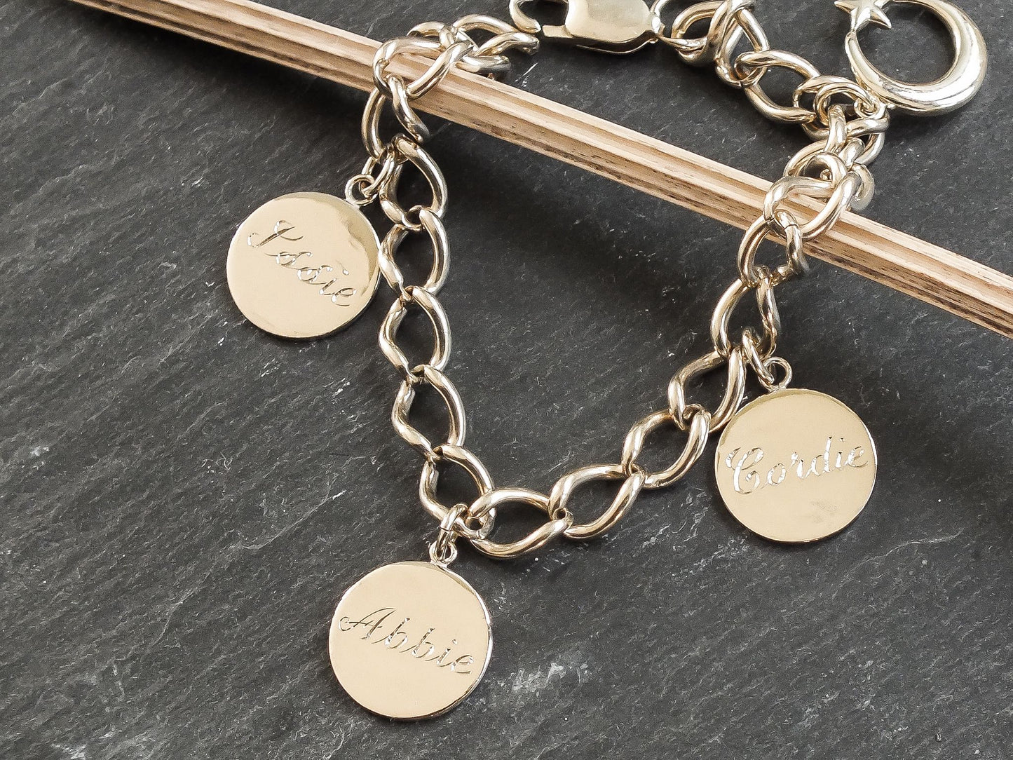 Granny Discs on a Heirloom bracelet
