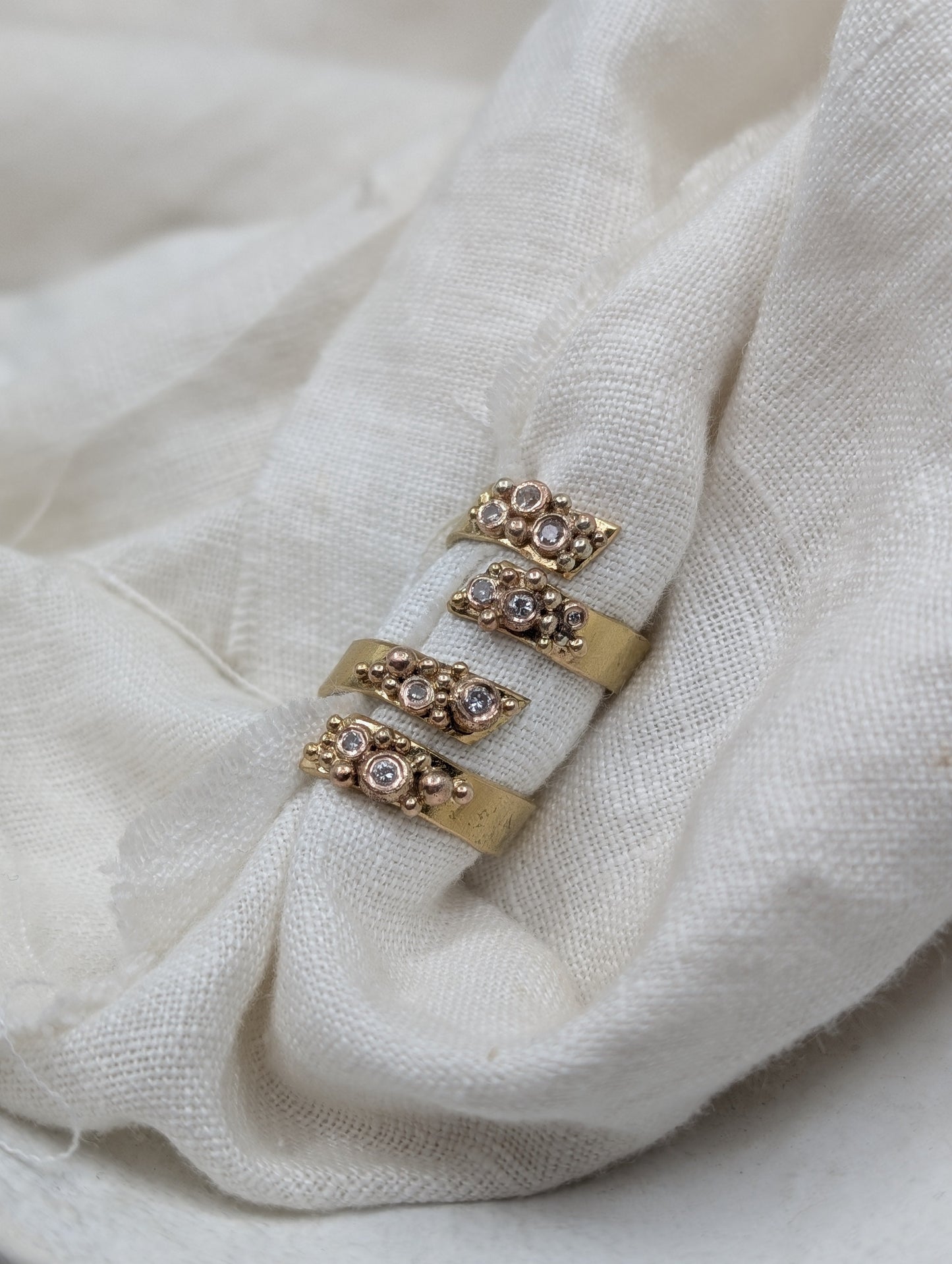 Bespoke | Matching rings entirely from heirloom materials