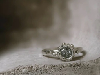 Bespoke | Salt & Pepper Diamond Engagement Ring