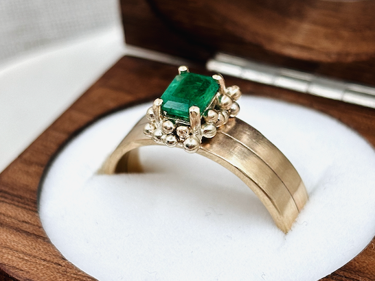 BESPOKE | Emerald Solitaire Ring