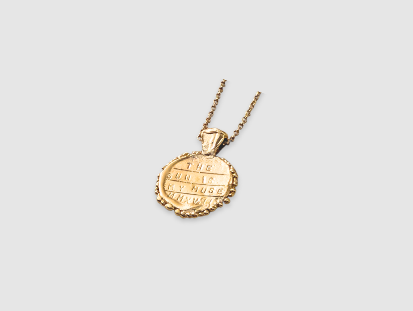 The Sun is my muse Pendant | Gold Plated - MILLY MAUNDER