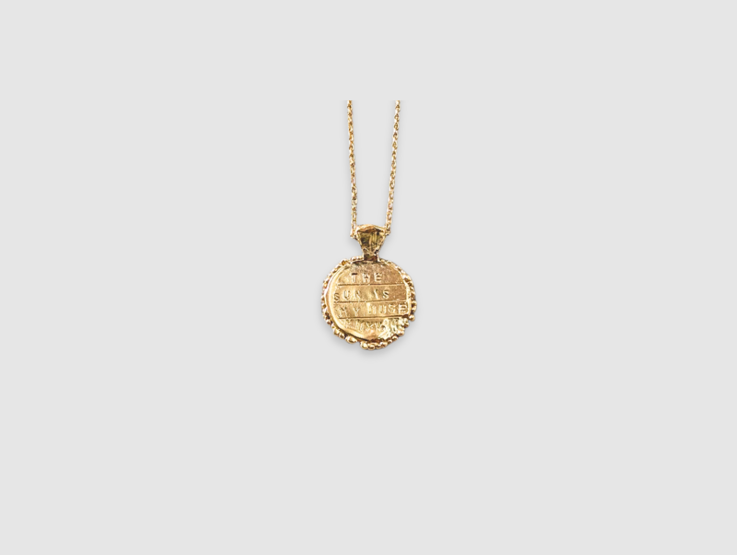 The Sun is my muse Pendant | Gold Plated - MILLY MAUNDER