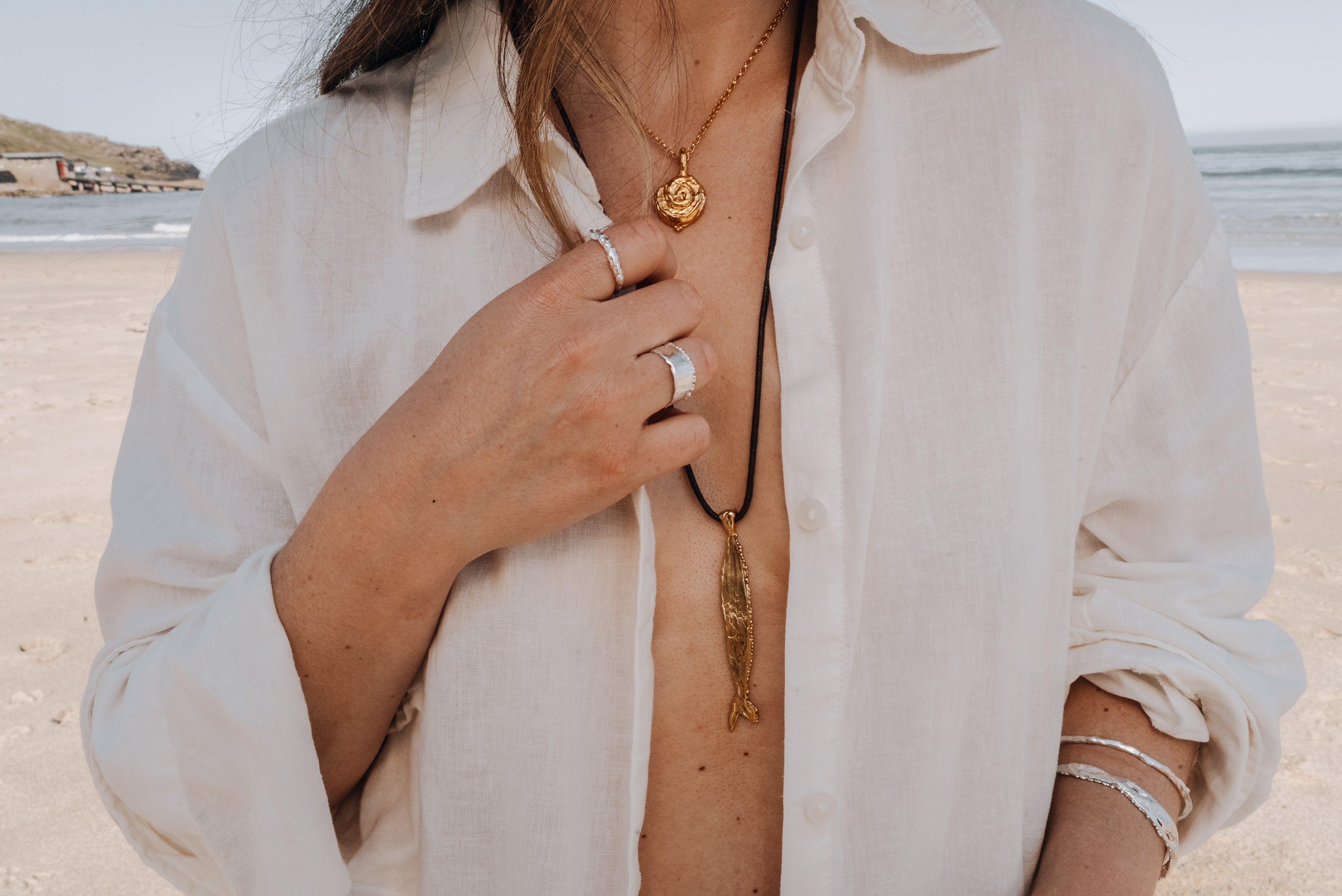 Mira Cigar Ring Sterling Silver