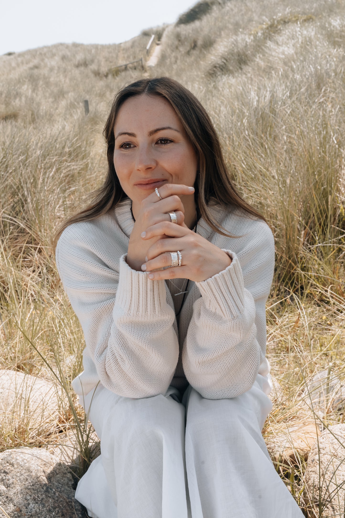 Mira Cigar Ring | Sterling Silver - MILLY MAUNDER