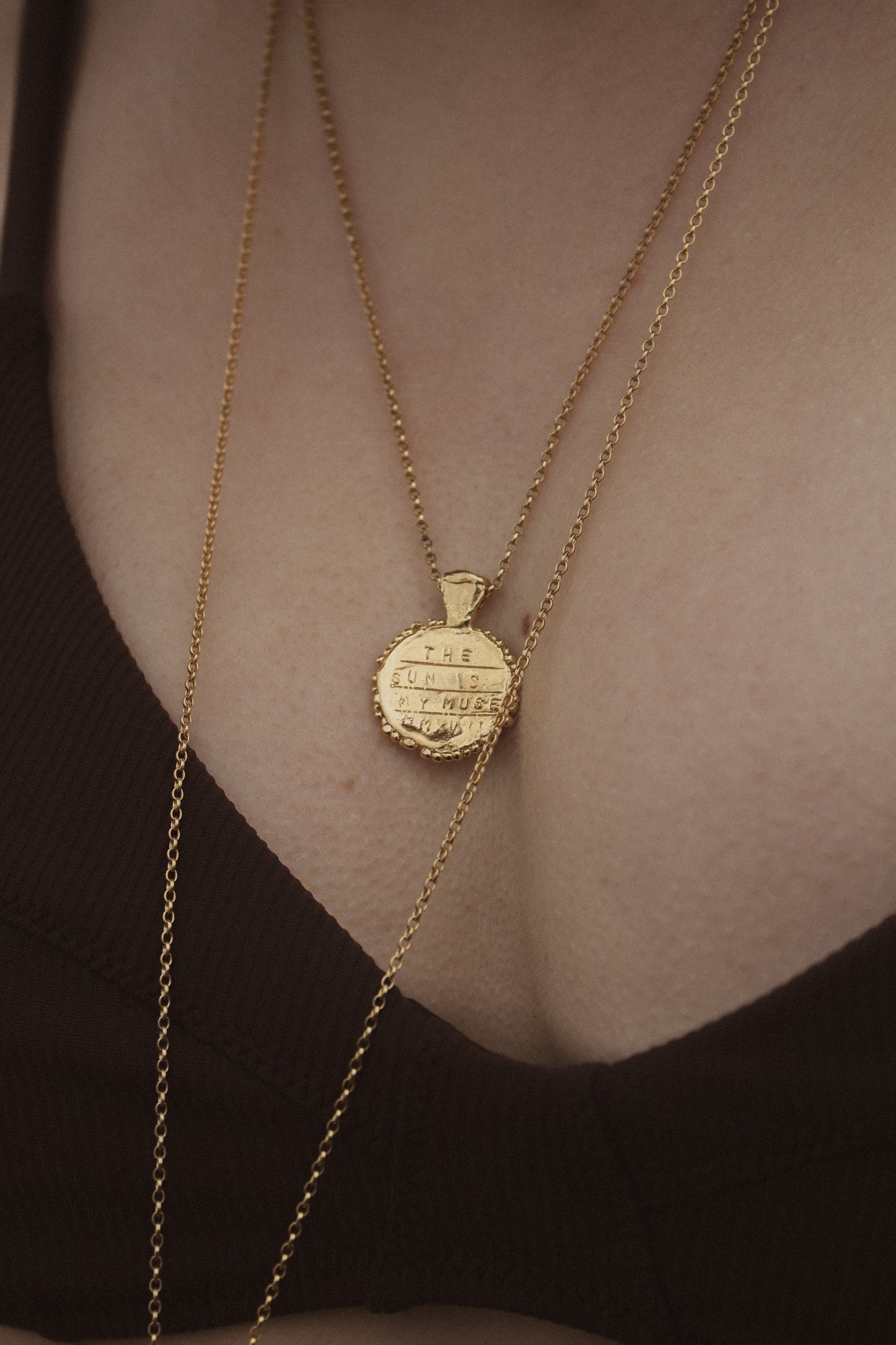 The Sun is my muse Medallion | Gold Plated - MILLY MAUNDER