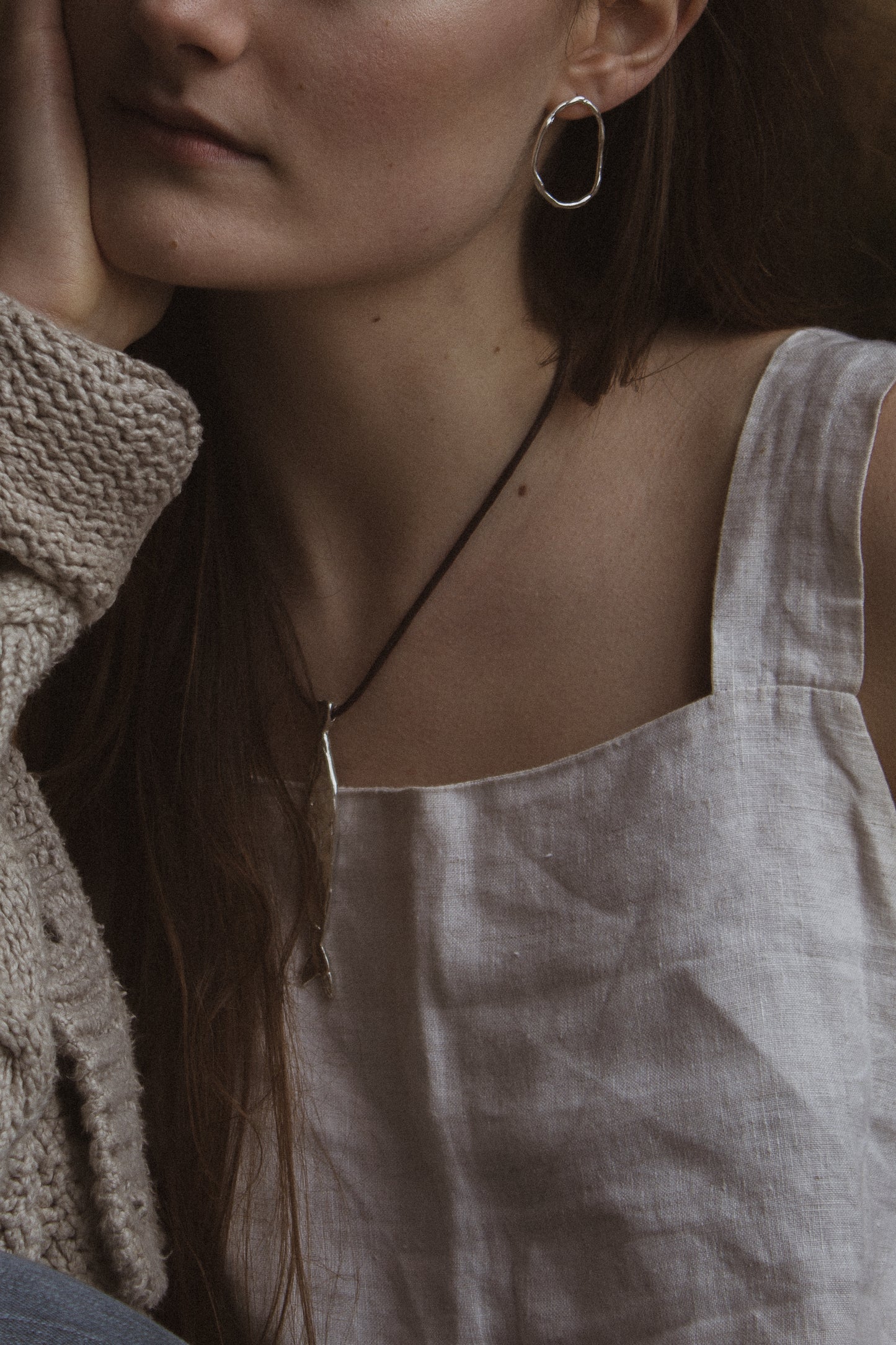 The Fish Pendant | Brown Cord | Gold Plated - MILLY MAUNDER