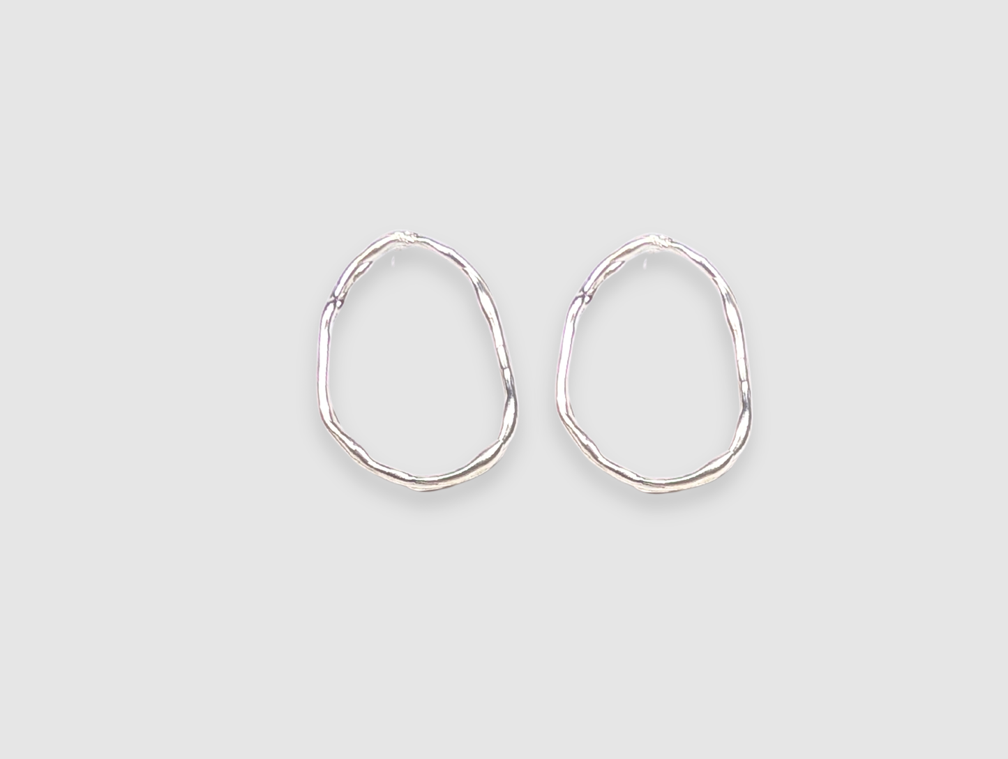 Oval studs | Sterling Silver - MILLY MAUNDER