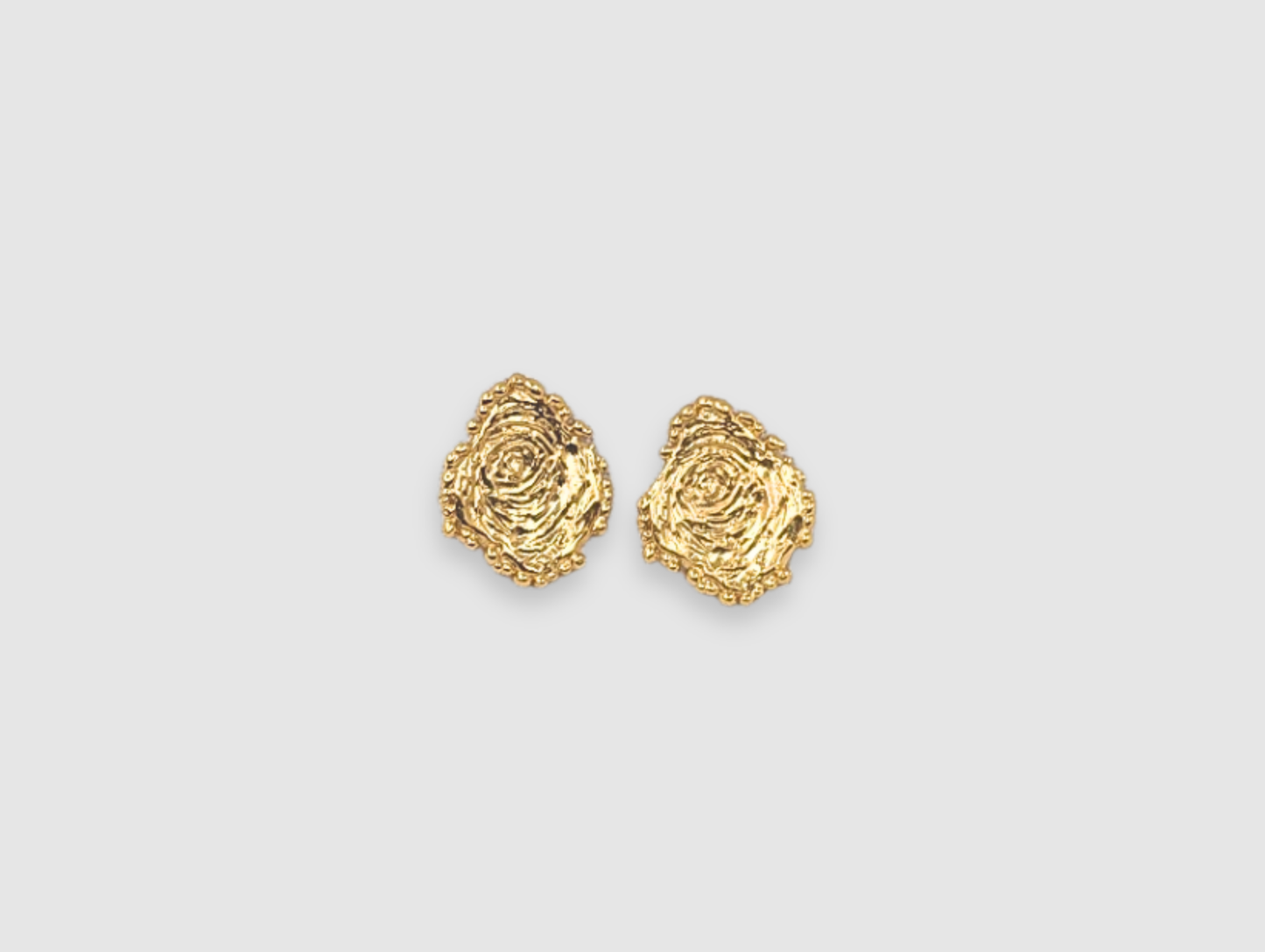 Oyster studs | Gold Plated - MILLY MAUNDER