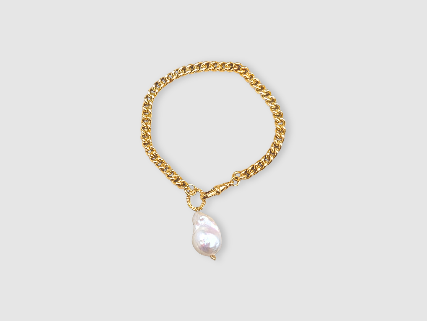 Fireball Baroque Pearl Bracelet  | Gold Plated - MILLY MAUNDER