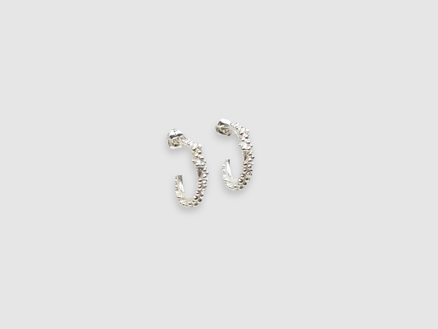 Mini Budo Hoops | Sterling Silver - MILLY MAUNDER