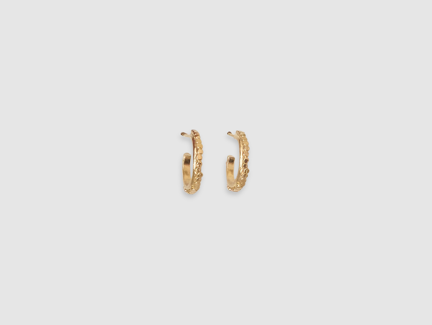 Small Pebble Hoops | Gold Plated - MILLY MAUNDER