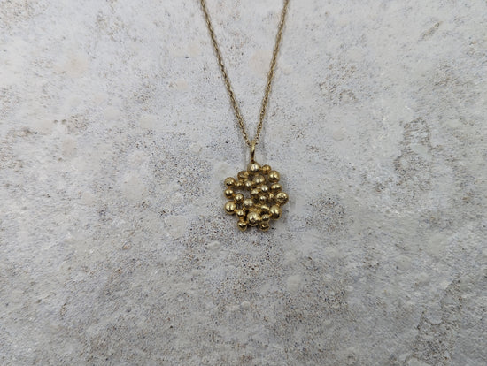 Molten disc Pendant | 18k gold plated - MILLY MAUNDER