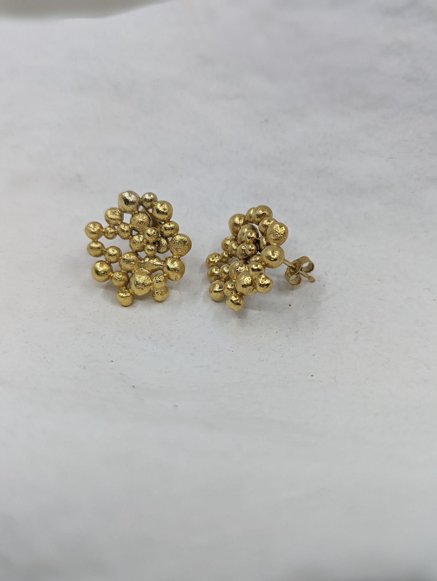 Molten Disc studs | 18k Gold Plated - MILLY MAUNDER