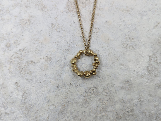 Molten Bubble pendant | Gold - MILLY MAUNDER