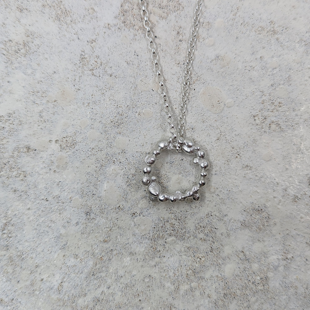 Molten Bubble pendant | Sterling Silver - MILLY MAUNDER