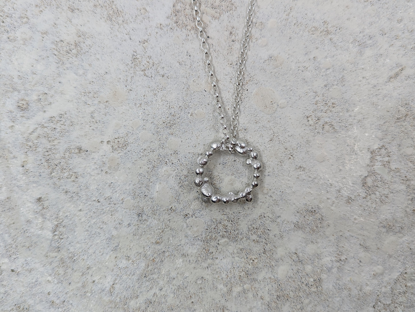 Molten Bubble pendant | Sterling Silver - MILLY MAUNDER