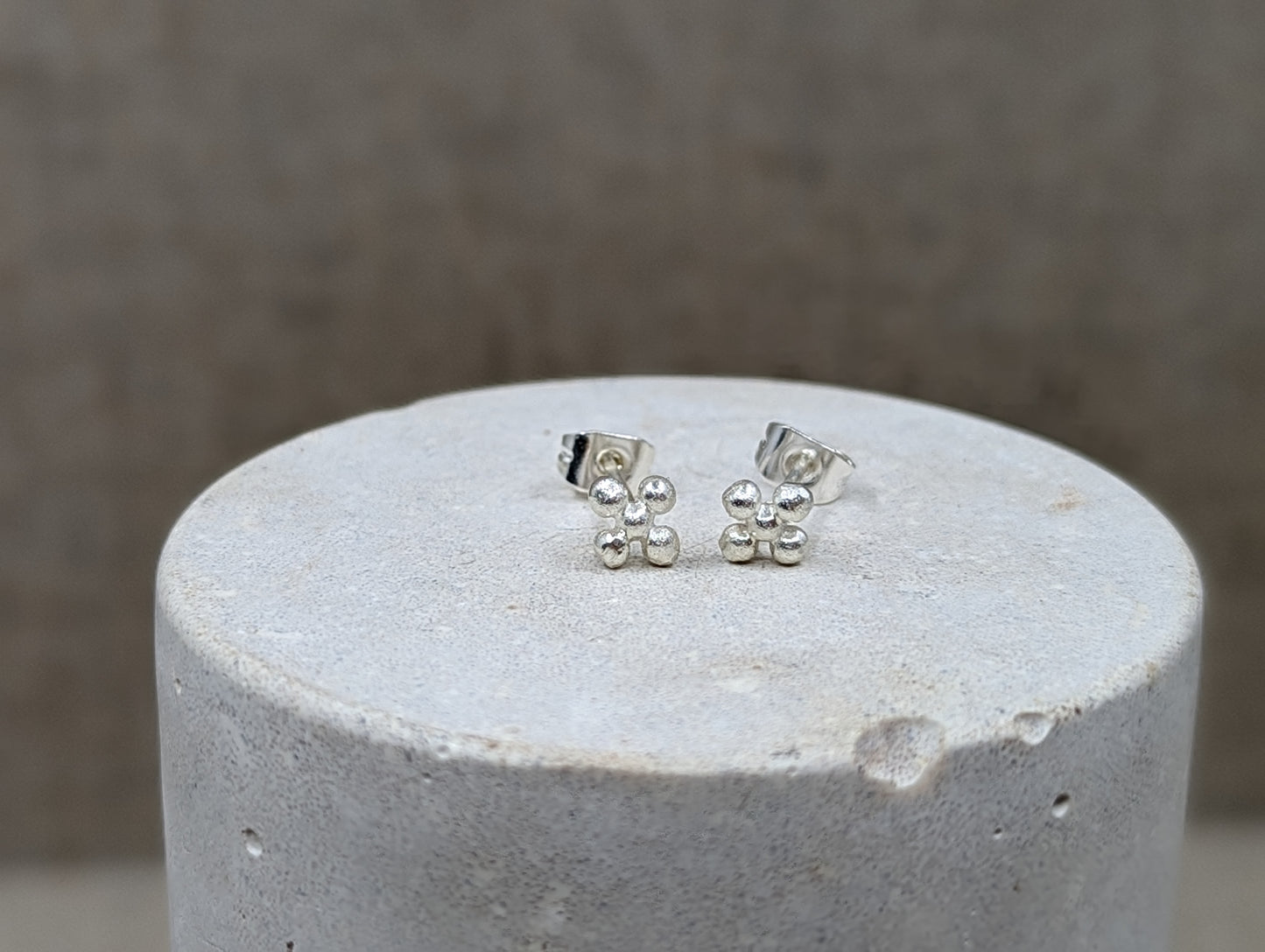 Load image into Gallery viewer, Flower Studs | Sterling Silver
