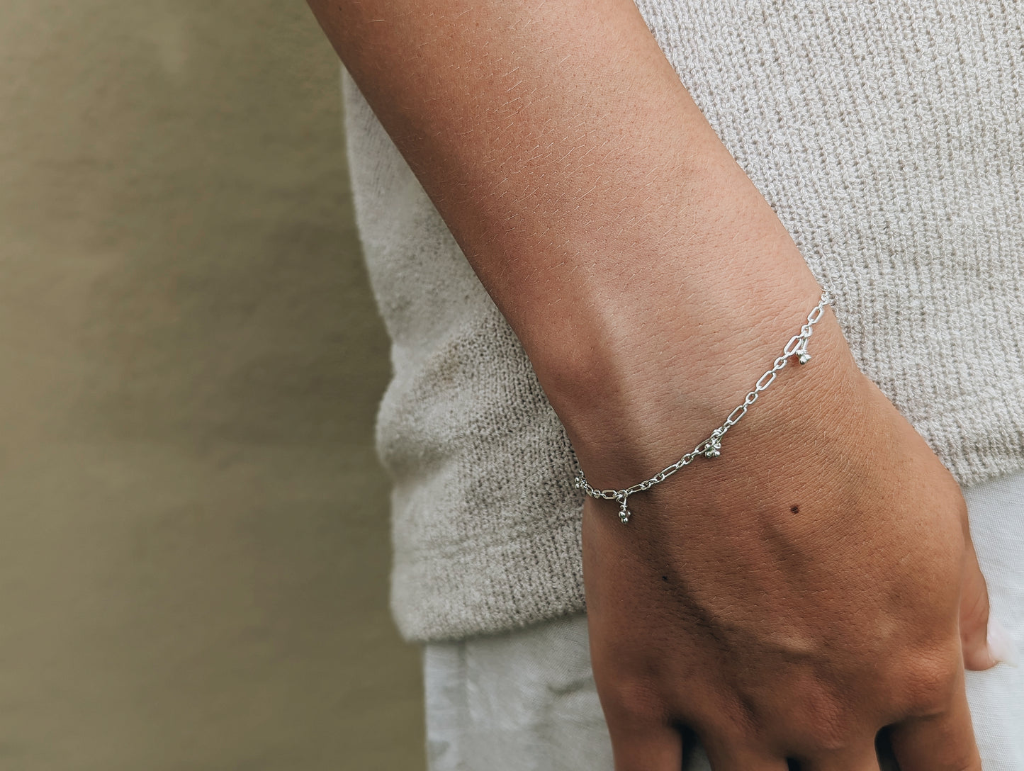 Mini Trio Bubble Bracelet | Sterling Silver