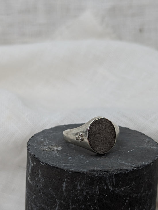 Mens Traditional Oval Signet ring - MILLY MAUNDER