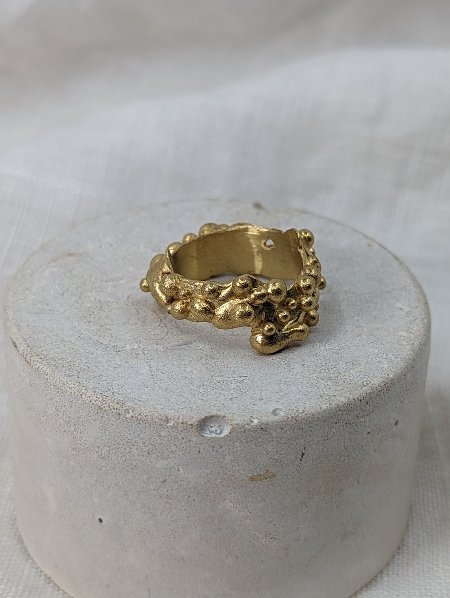 Chunky molten drip ring | Gold Plated