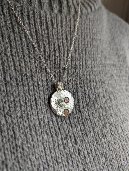 Sterling silver cz pendant sale