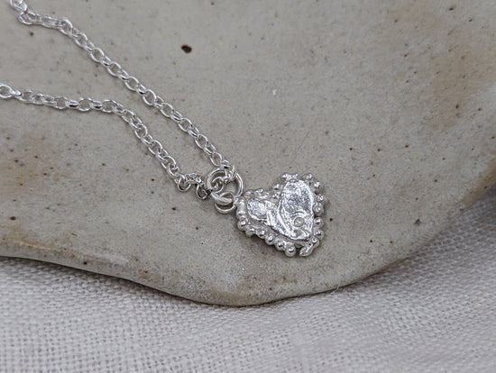 Load image into Gallery viewer, Molten Heart Pendant | Sterling Silver
