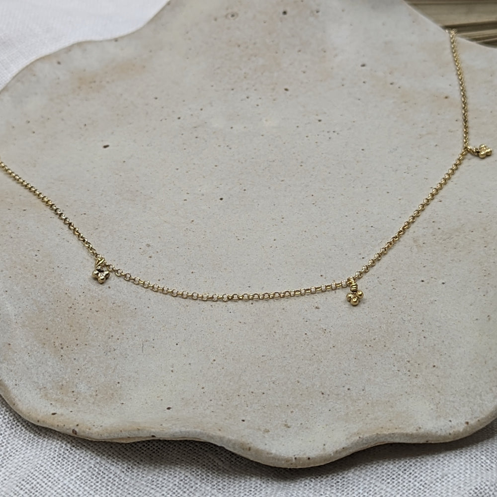 Mini trio bubble pendant | 18ct Gold Plated - MILLY MAUNDER