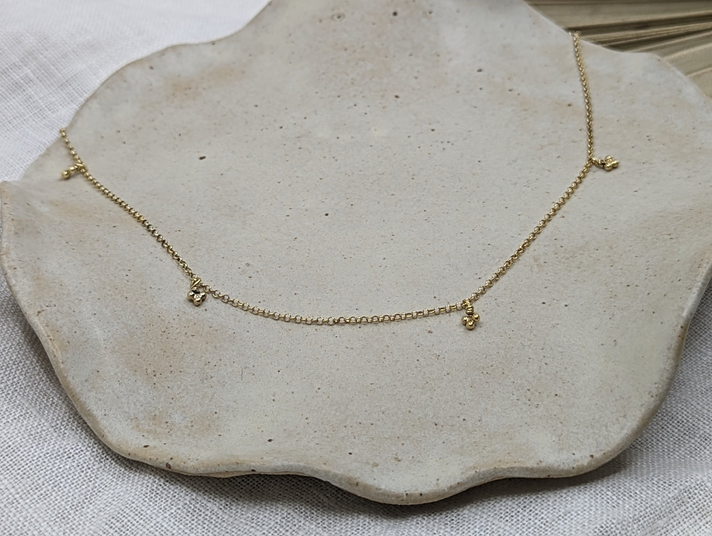 Mini trio bubble pendant | 18ct Gold Plated - MILLY MAUNDER