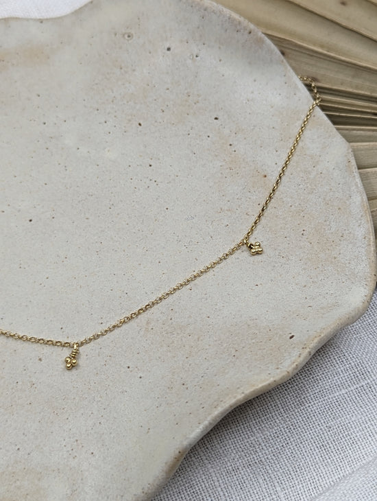 Mini trio bubble pendant | 18ct Gold Plated - MILLY MAUNDER