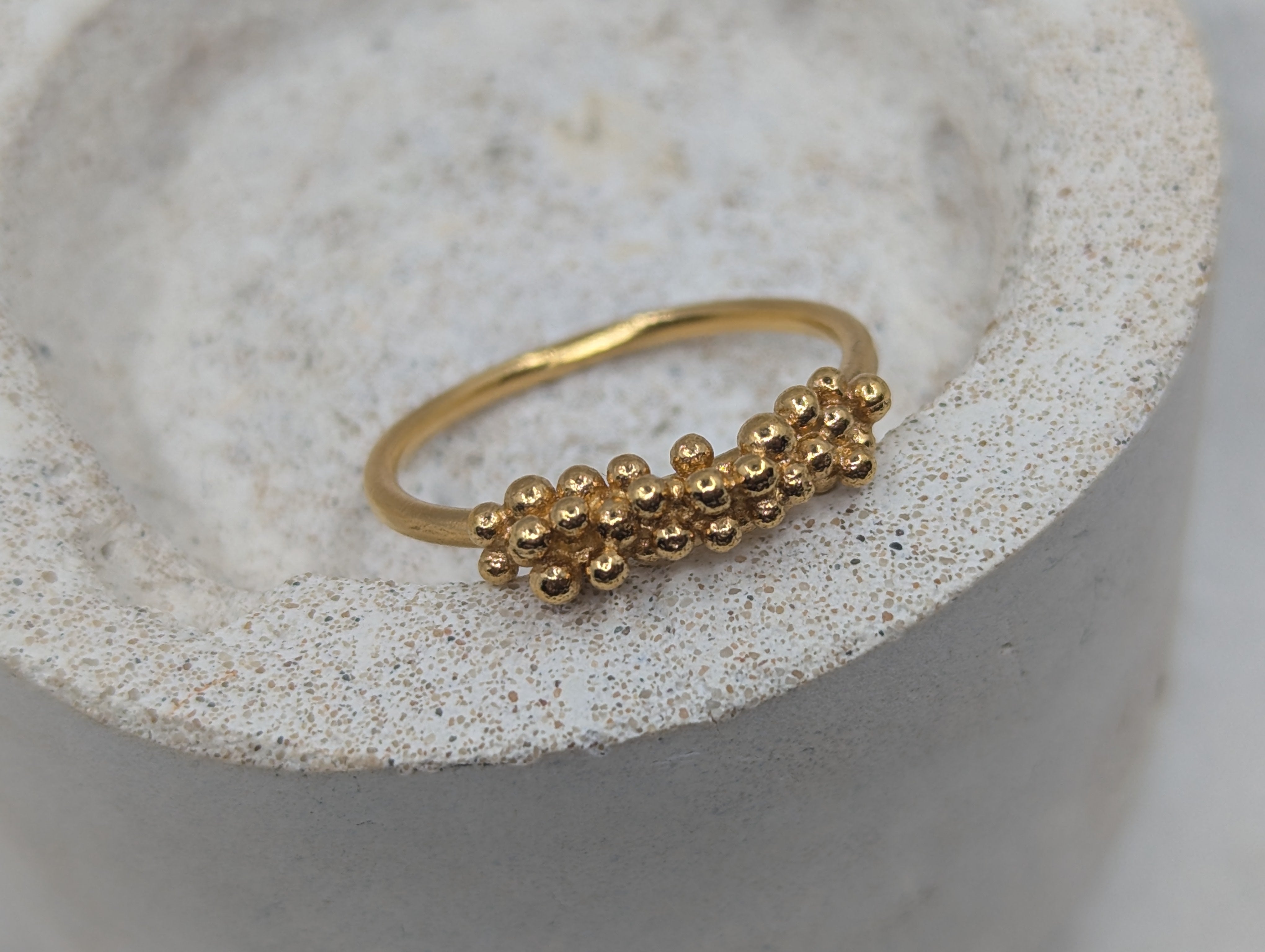 Bubble Ring | 18k Gold Plated | Handmade UK | Milly Maunder