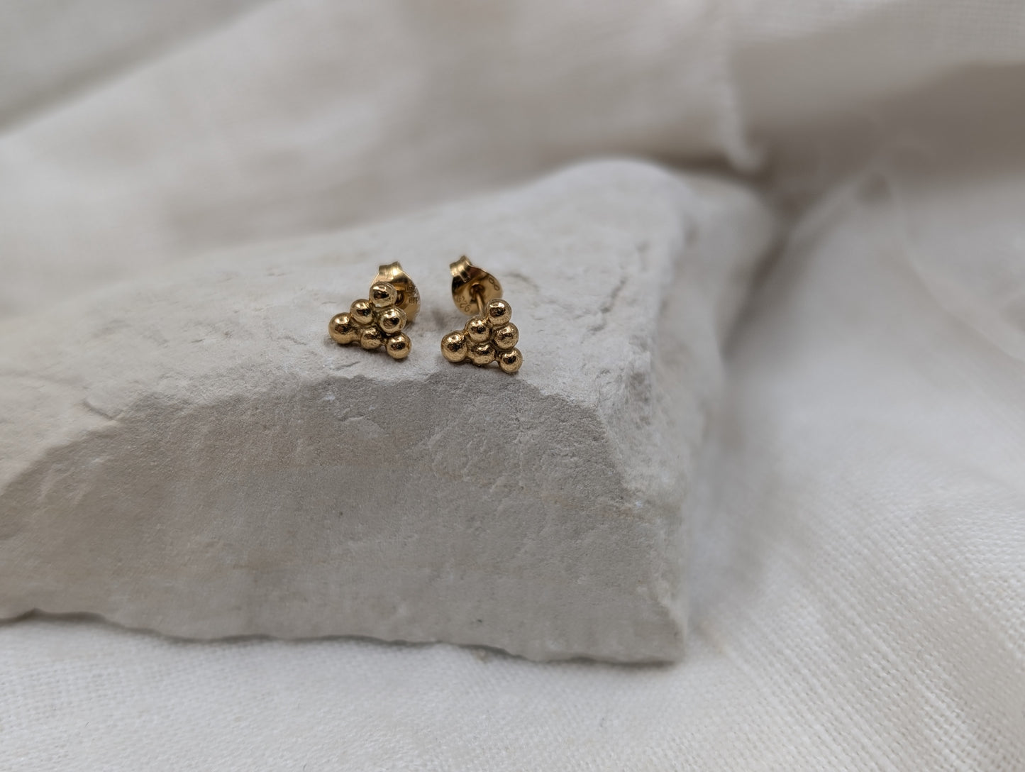 Mini Triangle Studs | Gold Plated - MILLY MAUNDER