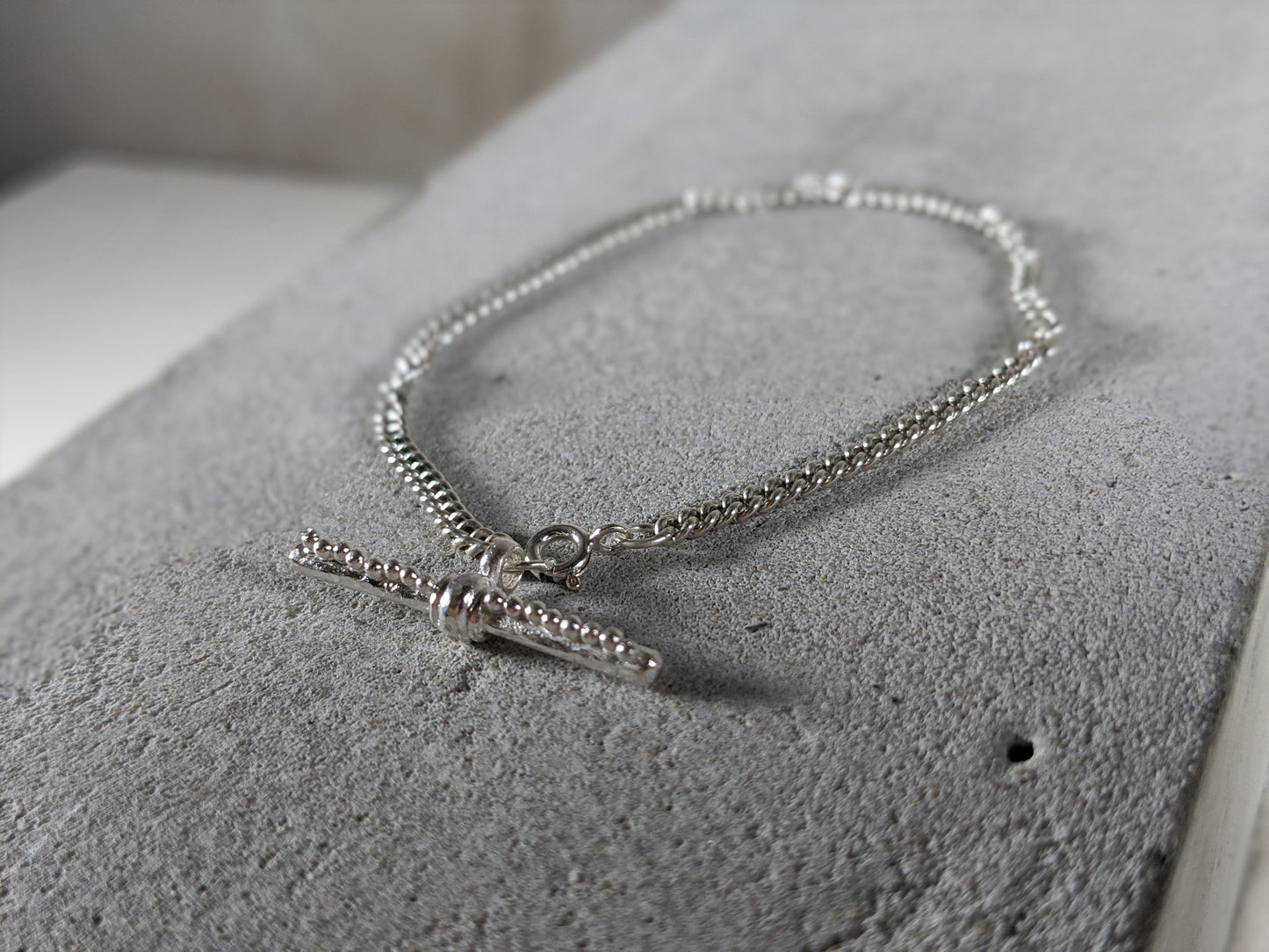 Load image into Gallery viewer, T Bar bracelet | Sterling Silver - Milly Maunder Designs
