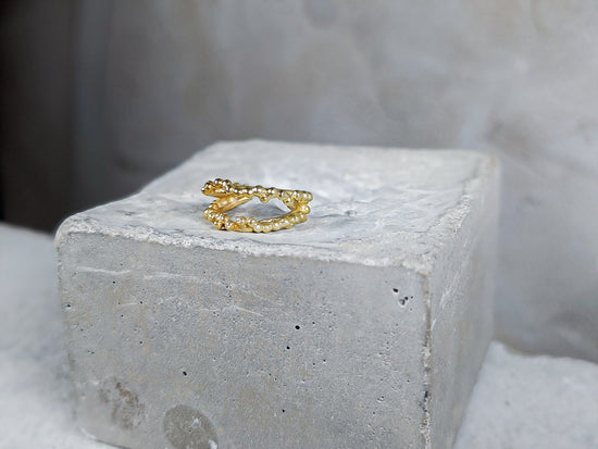 Double Halo Cuff | 18k Gold Plated - Milly Maunder Designs