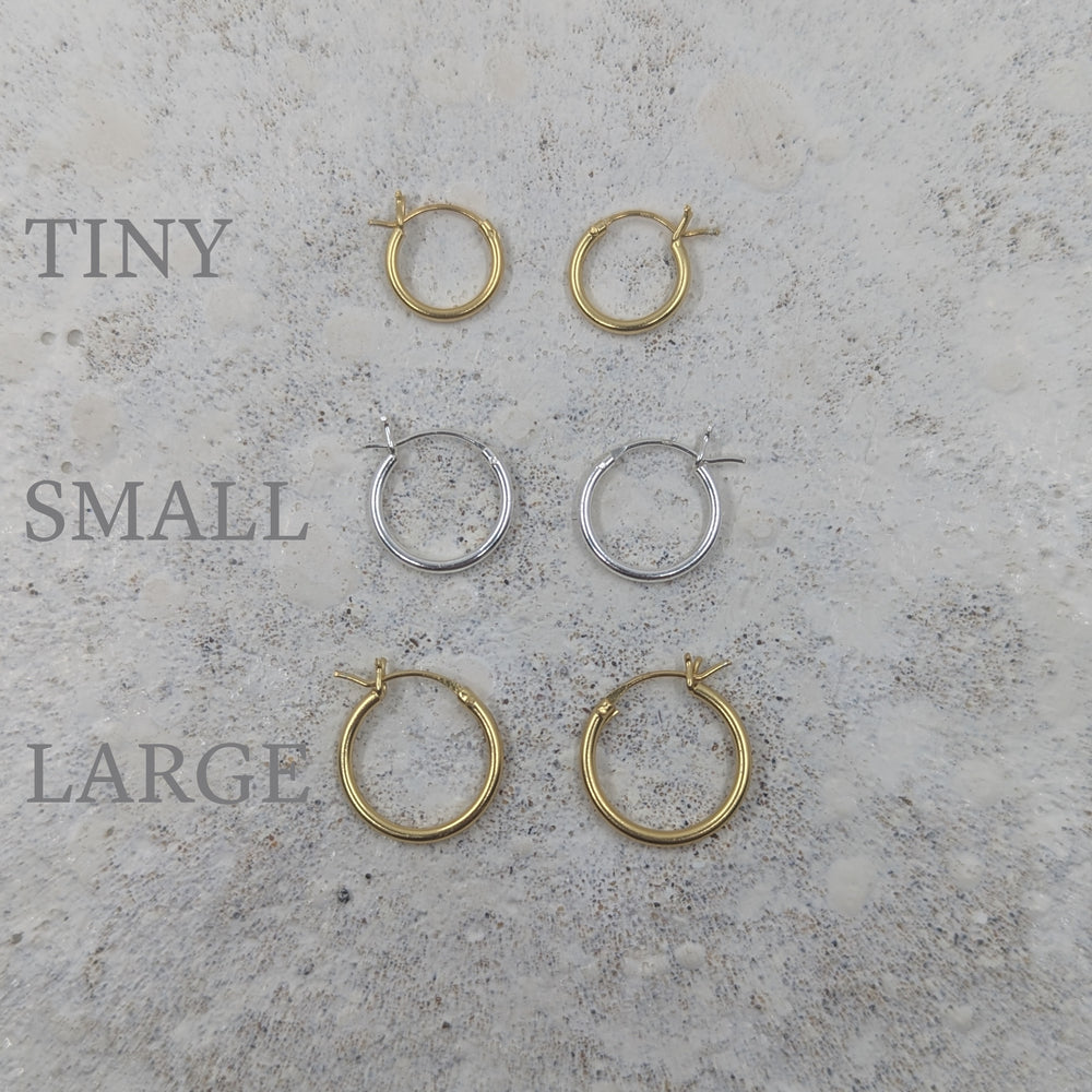 Tiny Hinged Huggies | Gold Plated - MILLY MAUNDER